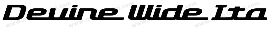 Devine Wide Italic字体转换